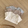 MyKids-USA Summer New Arrival Kids Unisex Crew Neck Short Sleeves Thin Solid Color Elastic Top Base T-Shirt - 4 of 4