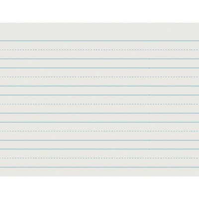 School Smart Skip-A-Line Ruled Writing Paper, 1 Inch Ruled Long Way, 10-1/2 x 8 Inches, 500 Sheets