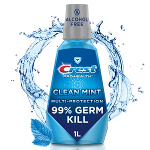 Crest Pro-Health Multi-Protection Alcohol-Free Mouthwash - Clean Mint - 1 of 4