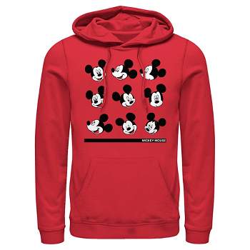 Men's Mickey & Friends Facial Expressions Pull Over Hoodie