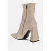 Hustlers Shimmer Block Heeled Ankle Boots - 3 of 4