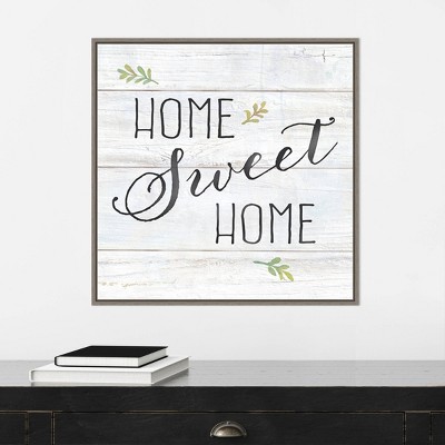 22" x 22" Home Sweet Home Rustic Framed Wall Decor