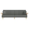 vidaXL Sofa Bed Dark Grey Fabric (100% polyester), Plywood Full - 3 of 4