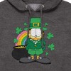 Men's - Garfield - Garfield Rainbow Shamrocks Patrick's Day Graphic Fleece Pullover Hoodie - 2 of 4