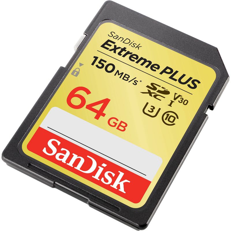 SanDisk Extreme Plus 64GB SD UHS-I Memory Card, 3 of 4