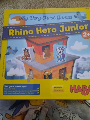  HABA My Very First Games Rhino Hero Junior - A Cooperative  Stacking and Matching Game for 2 Years and Up : Toys & Games