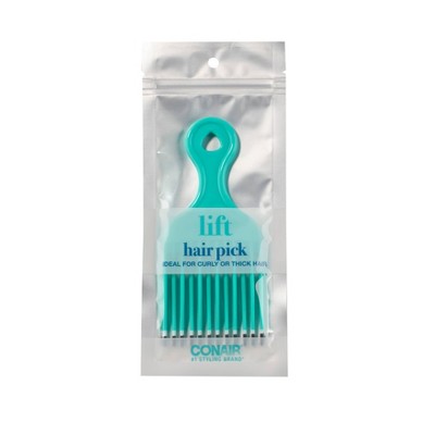 Conair Grooming Large Hair Pick Color Dip - Teal