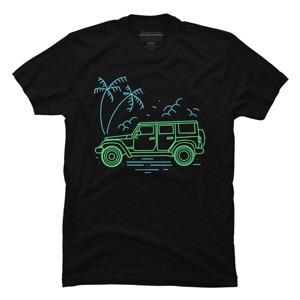 Men's Design By Humans Summer Off-road Trip To The Beach By donipacoceng T-Shirt - 1 of 2