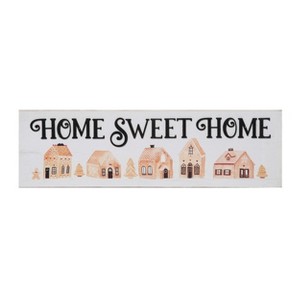 Transpac Wood 18 in. Multicolored Christmas Layered Gingerbread Wall Decor - 1 of 3