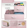 SKRAN Grid Cabinet Fabric Storage Tower with 9 Drawers For Bedroom,Tall Chest Organizer Unit With Fabric Bins, Steel Frame, Wood Top - 4 of 4