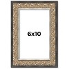 PosterPalooza | Photo Size Ornate Silver Picture Frame - UV Acrylic, Foam Board Backing, Hanging Hardware - 2 of 4