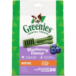 Greenies Small Chewy Dental Dog Treats Blueberry - 12oz - 1 of 4