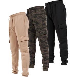 Ultra Performance Mens Fleece Cargo Joggers with Pockets, Athletic Bottoms for Men with Pockets - 1 of 4