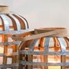AZL1 Life Concept Decorative Lantern with Bamboo Handle Industrial Exotic Style for Indoor Outdoor Home Garden Wedding, Silver, 13.4"*13.4"*20.5" - 2 of 4