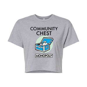 Women's - Monopoly - Community Chest Cropped Graphic T-Shirt - 1 of 4