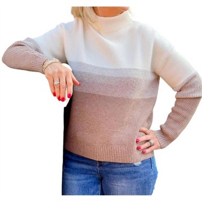 Women's Savanna Color Block Sweater - be cool