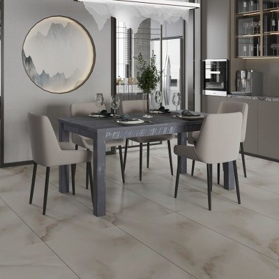 CENGHU 63" Rectangular Dining Table, Modern Solid Wood Kitchen Table, Dining Table for 6, Breakfast Table for Dining Room, Kitchen, Living Room