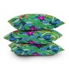 16"x16" SunLee Art Colorful Jungle Square Throw Pillow Green - Deny Designs - 4 of 4