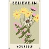 Trends International Botanical Believe In Yourself Unframed Wall Poster Print Clear Push Pins Bundle 14.725" x 22.375" - 4 of 4