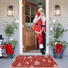 Christmas Tree Doormat Indoor Non-Slip Entryway Welcome Mat Xmas Holiday Floor Mat for Living Room Bedroom - 3 of 4