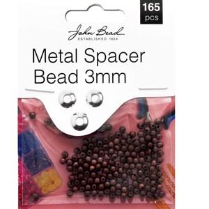 John Bead Must Have Findings Metal Antique Copper 3mm Spacer Beads for Jewelry Making Findings, 165 Pieces - 1 of 1