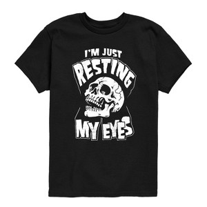 Boys' - Instant Message - Resting My Eyes Short Sleeve Graphic T-Shirt - 1 of 4