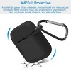 iMountek"Silicone Case for AirPods 1 & 2 with Strap, Ear Hooks & Watch Band Holder - Protective Cover"Black - 4 of 4