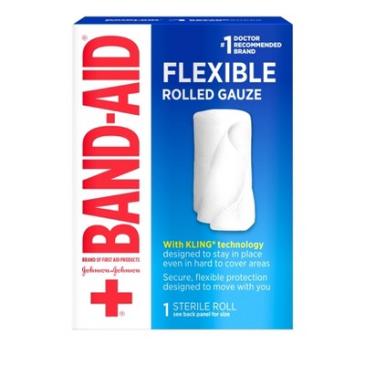 Johnson & Johnson Brand First Aid Product Flexible Rolled Gauze - 2in x 2.5yd