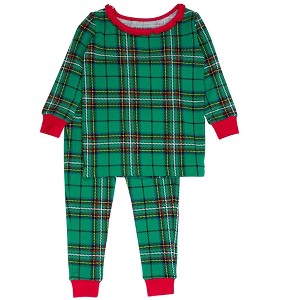 RuffleButts Modal Blend Toddler Girls Ruffle Long Sleeve Pajama Set - 1 of 2