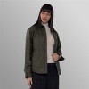 Women's Oversized Quilted Shirt Jacket - Olive - XX Large - 2 of 4