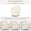 Okak 360°Swivel Modern Accent Chair, 29.9" Accent Barrel Armchair, Upholstered Swivel Sofa Chair with Curved Design for Living Room, Bedroom - 4 of 4