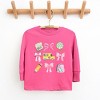 The Juniper Shop Coquette Watercolor School Chart Youth Long Sleeve Tee - 2 of 4