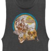Juniors Womens Pirates of the Caribbean: On Stranger Tides Distressed Skull Logo Festival Muscle Tee - 2 of 4
