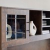 Karl Home Walnut Color Computer Desk with Hutch - 4 of 4