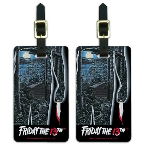 Friday The 13th Poster Luggage ID Tags Set of 2 - 1 of 4