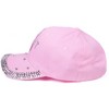 Women's Breast Cancer Awareness Crystal Bling Baseball Cap - 3 of 4