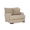 HOMES: Inside + Out Telven Accent Chair Chenille Upholstery Channel Tufted with Pillow - 2 of 3