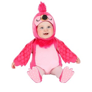 HalloweenCostumes.com Infant Petite Flamingo Halloween Costume | Toddler Baby Animal Toddler Outfit - 1 of 3