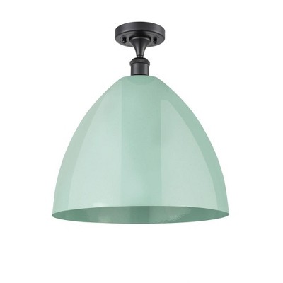 Plymouth Dome - 1 Light Semi-Flush Mount In Industrial Style-18.75 Inches Tall and 16 Inches Wide