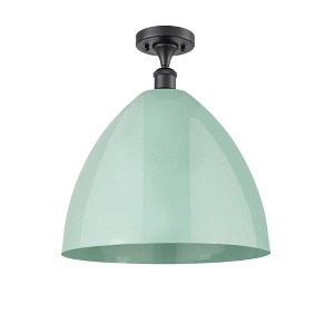 Plymouth Dome - 1 Light Semi-Flush Mount In Industrial Style-18.75 Inches Tall and 16 Inches Wide - 1 of 1