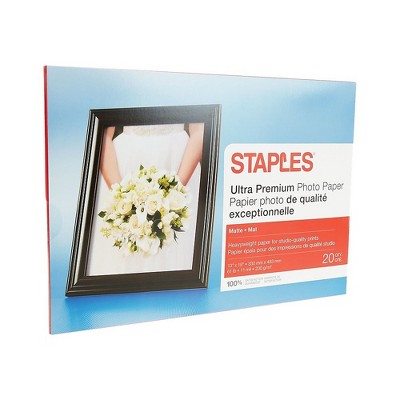Staples Ultra Premium Matte Photo Paper 13" x 19" 20/Pack (19896-CC) 564123