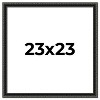 PosterPalooza | Square Antique Black Picture Frame - UV Acrylic, Foam Board Backing, Hanging Hardware - 2 of 4