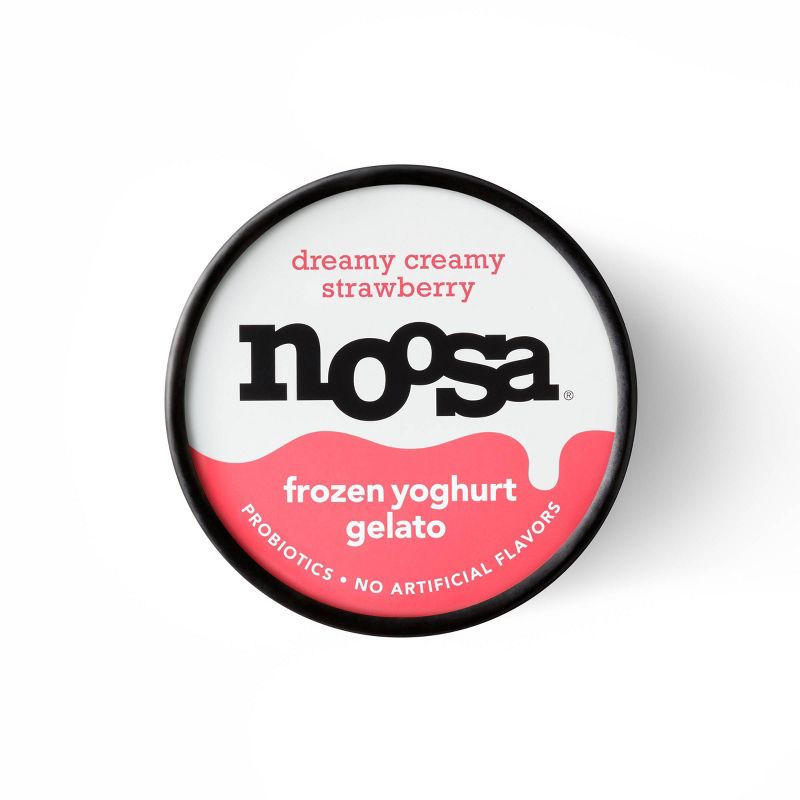 Noosa Frozen Yogurt Gelato Strawberry &#38; Cream - 14oz, 5 of 13