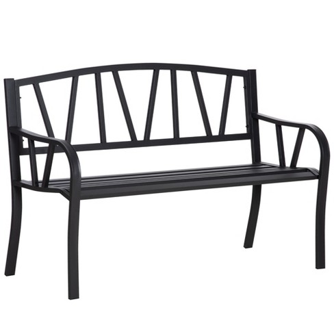 Target black deals metal bench