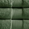 Madison Park 6pc Turkish Cotton Absorbent Ultra Soft Bath Towel Set Green - 3 of 4