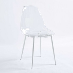 NicBex Set of 4 Dining Chair Modern Plastic Seat Back Dining Room Furniture Side Chair - 1 of 4