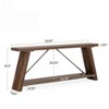 Gulches Industrial 70.9" Extra Long Sofa Table with Storage - Dark Walnut Brown, for Living Room, Entryway, Hallway - 4 of 4