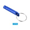 Unique Bargains Aluminum Alloy Camping Hunting Outdoor Survival Signal Whistles with Keychains 12 Pcs - 3 of 4