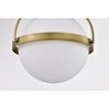 Nuvo Lighting Lakeshore 1 - Light Flush Mount in  Natural Brass - 2 of 4