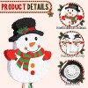 Christmas White Snowman Pinata - Christmas Decorations,with Large Pull String with Blindfold Bat - 4 of 4